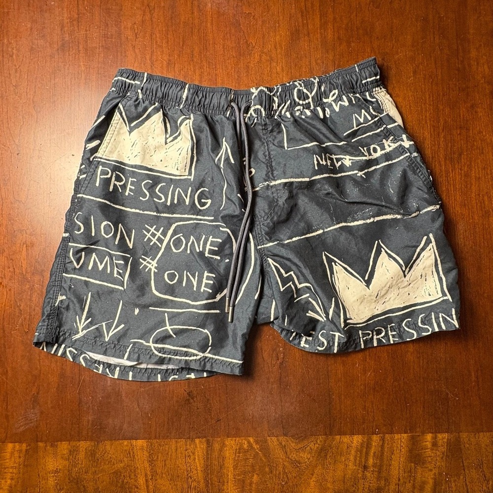 Jean-Michel Basquiat Cotton On Kahuna Art Swim Shorts Men's Medium